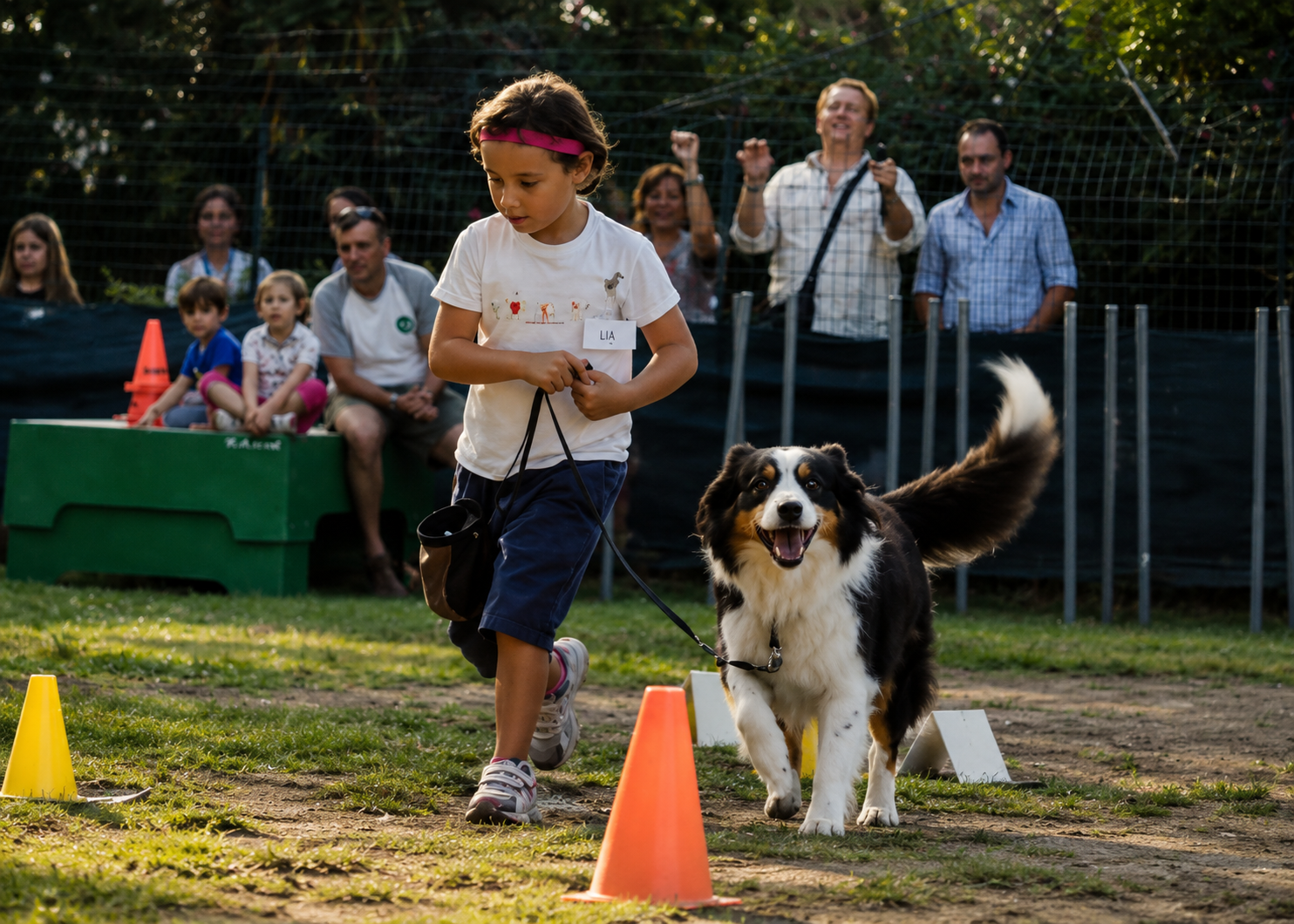 Cane e persona durante un'attività di Rally-Obedience